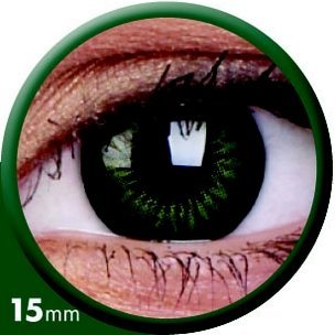BigEyes Party Green (3-Mois) 15mm (2 lentilles)