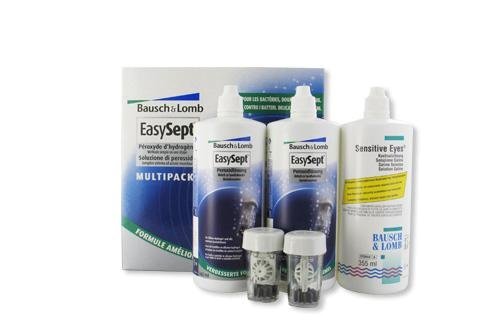 EasySept Multipack Solution multifonction + Saline (2x 360ml + 1x 360ml)