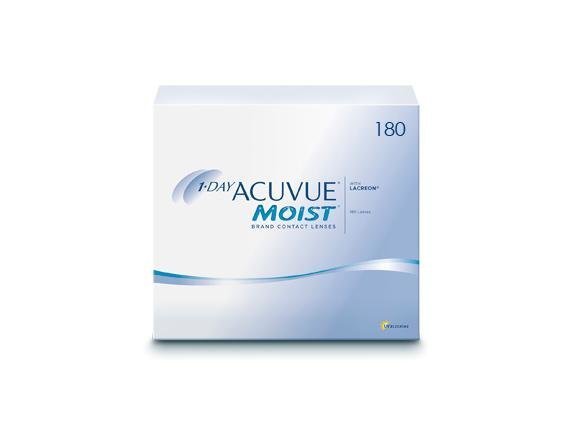 1-Day Acuvue Moist (180 lentilles)