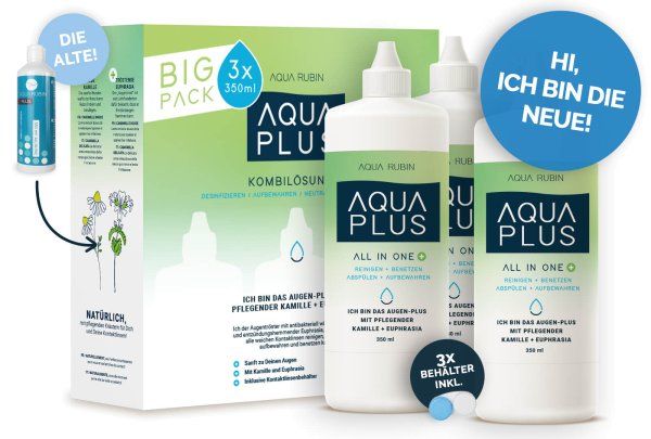 AQUA PLUS - Solution (3x350ml)